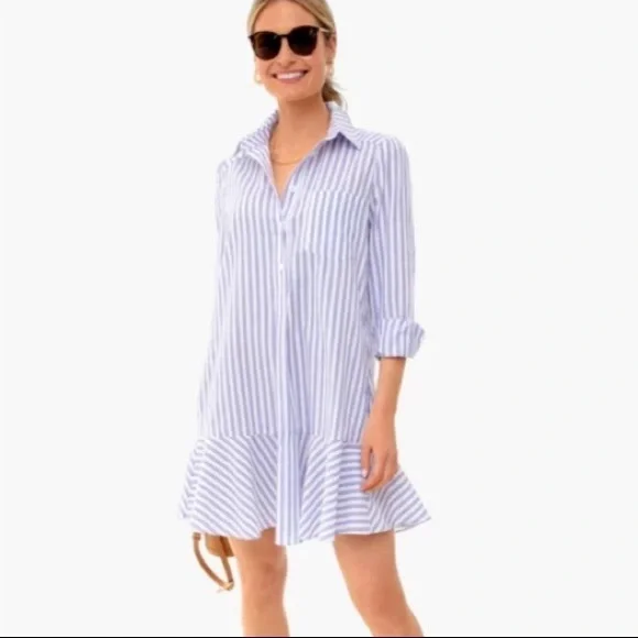 **Last One M** Striped Callahan Shirt Dress - Picture 2 of 4